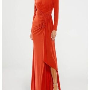 Mac Duggal Red Evening Gown